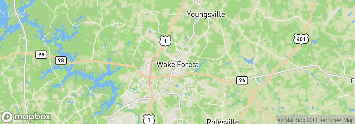 Map: Wake Forest, NC