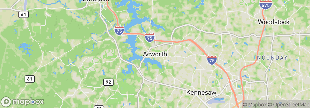 Map: Acworth, GA