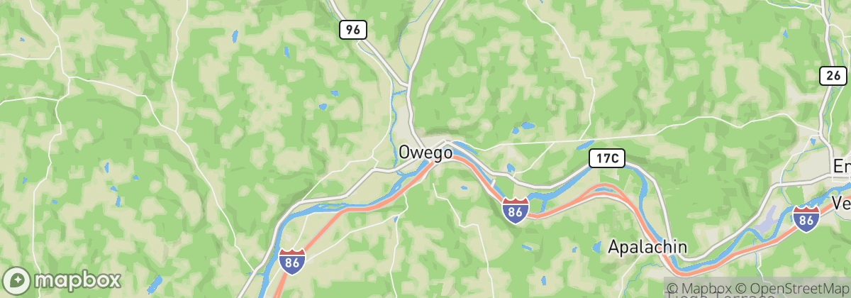Map: Owego, NY