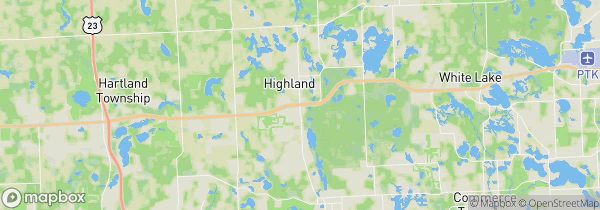 Map: Highland, MI