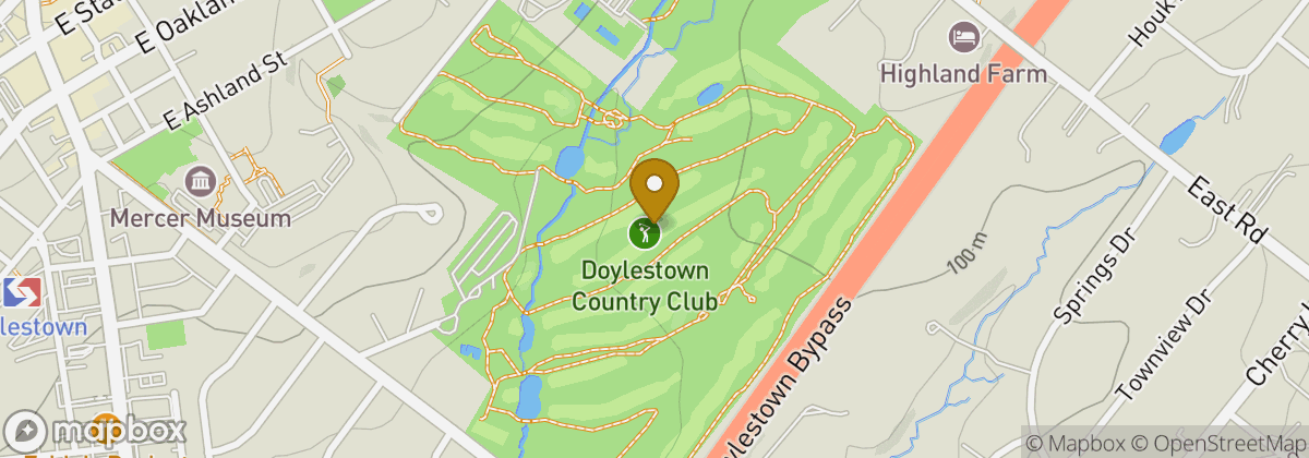 Map location: Doylestown Country Club