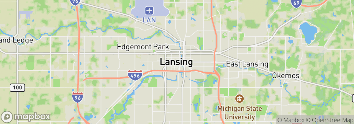 Map: Lansing, MI