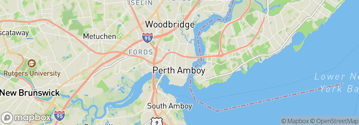 Map: Perth Amboy, NJ