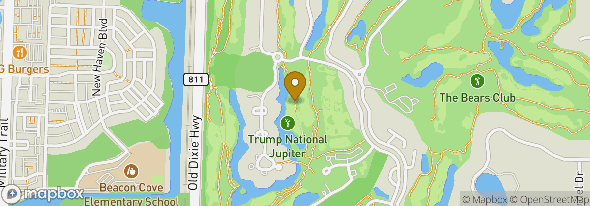 Map location: Trump National Jupiter