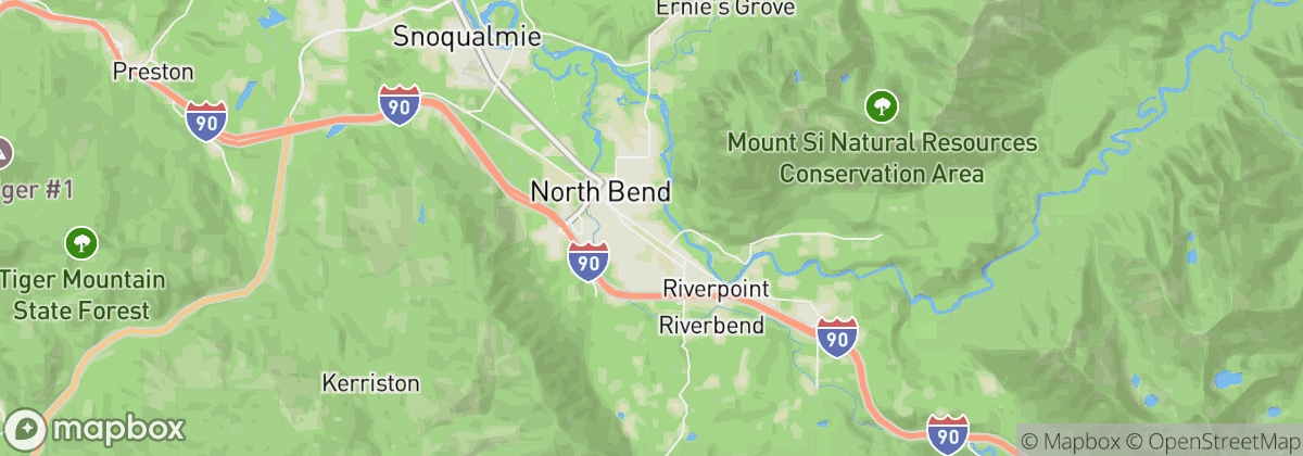 Map: North Bend, WA