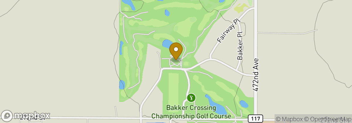Map location: Bakker Crossing Golf Course