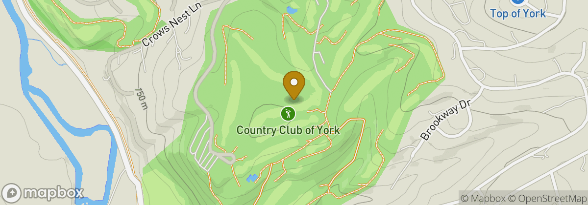 Map location: Country Club of York