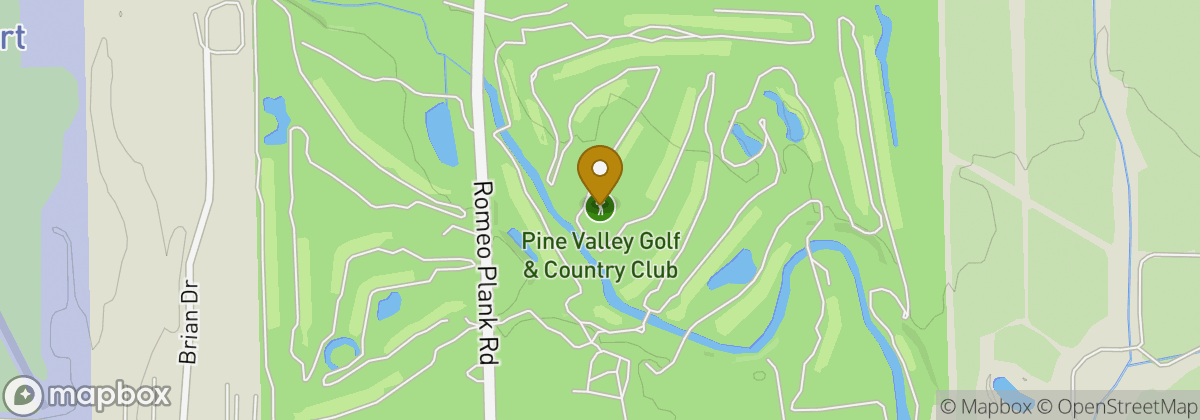 Map location: Pine Valley Golf & Country Club