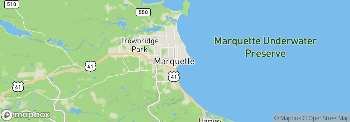 Map: Marquette, MI