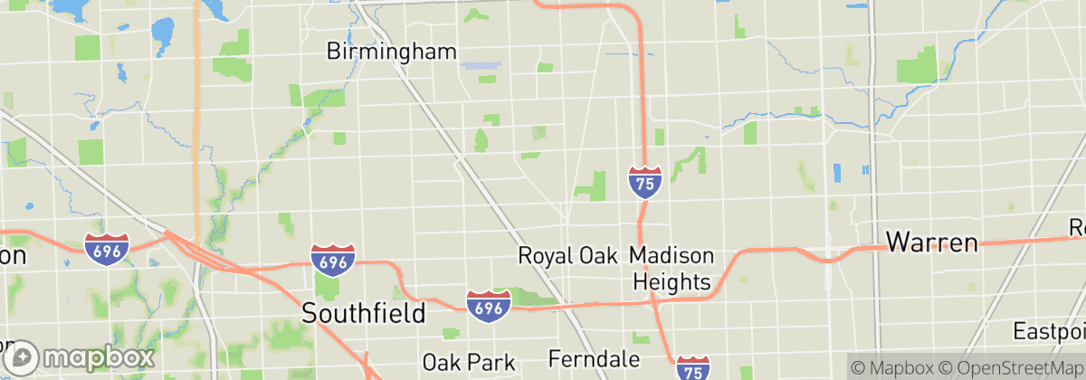 Map: Royal Oak, MI