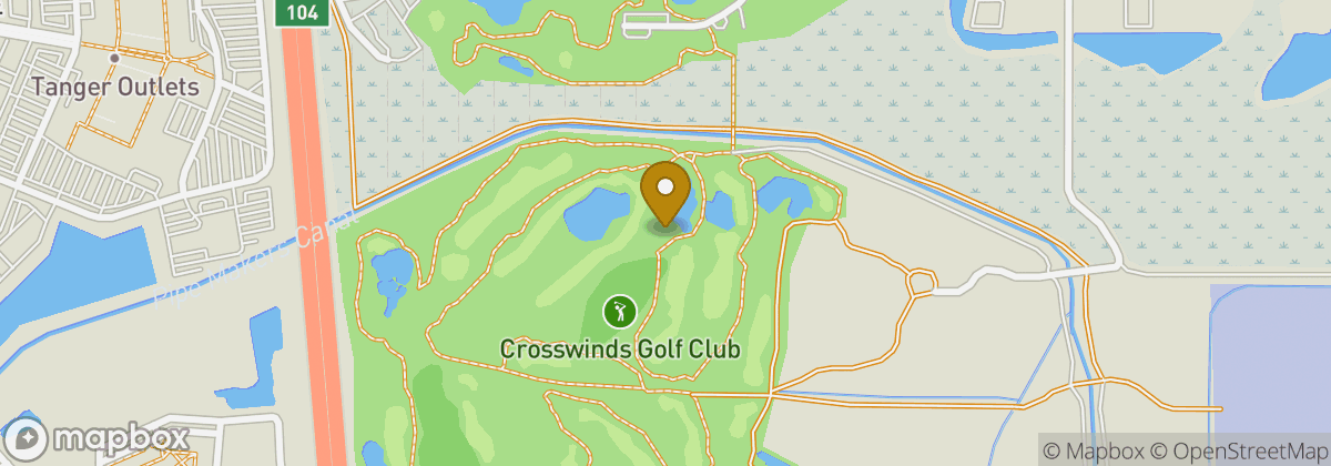 Map location: Crosswinds Golf Club