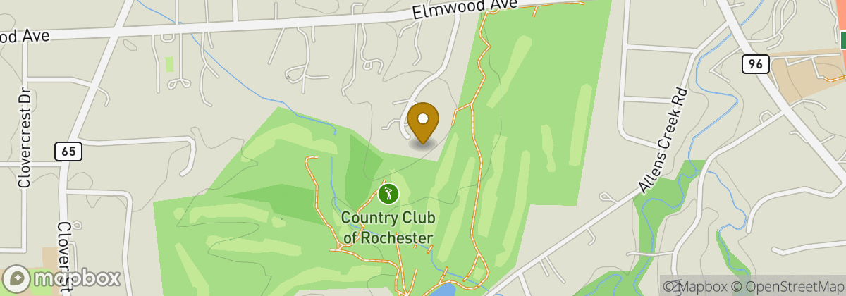 Map location: Country Club of Rochester