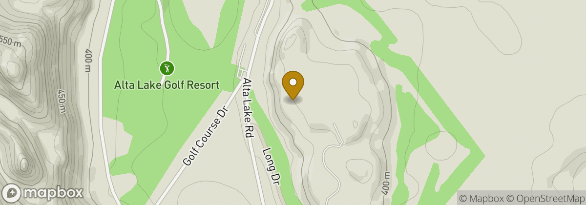 Map location: Alta Lake Golf Resort