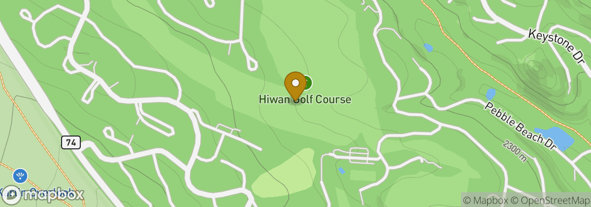 Map location: Hiwan Golf Club
