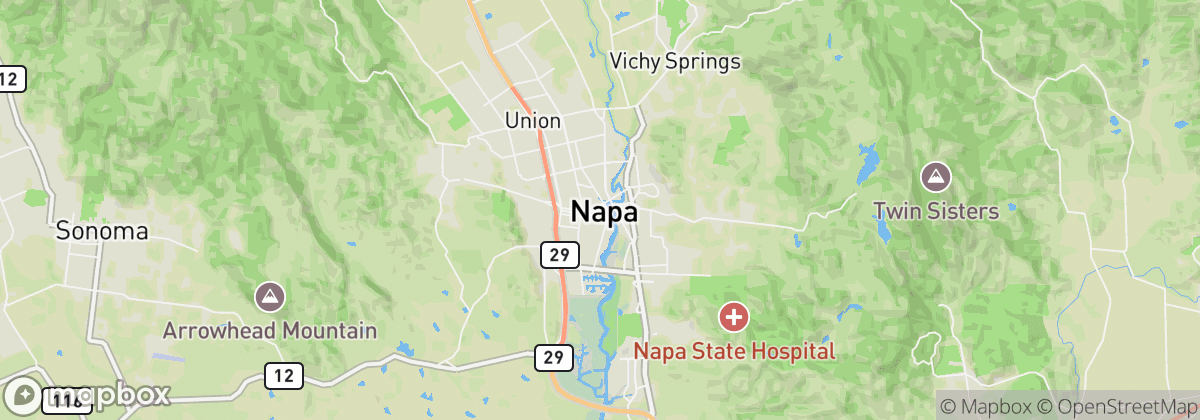 Map: Napa, CA