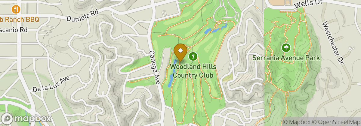 Map location: Woodland Hills Country Club