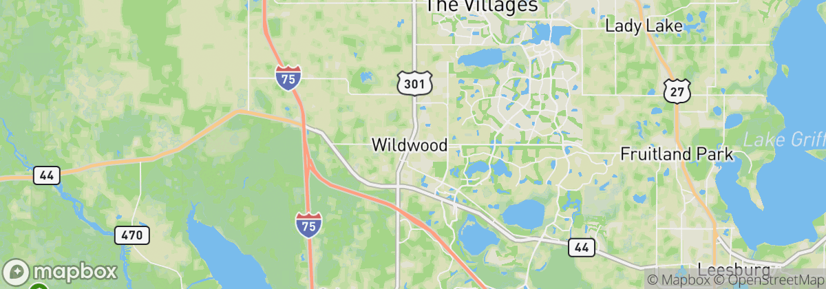 Map: Wildwood, FL
