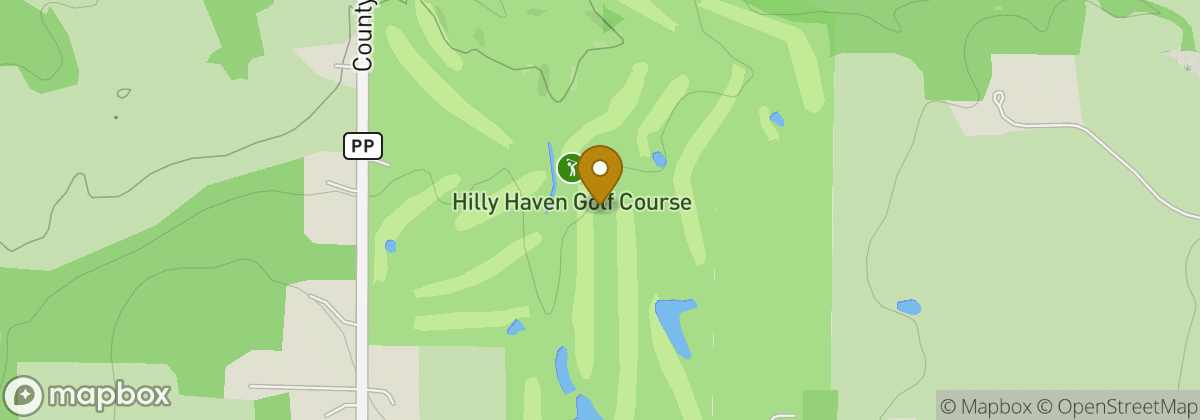 Map location: Hilly Haven Golf Course