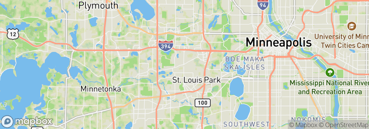 Map: St. Louis Park, MN