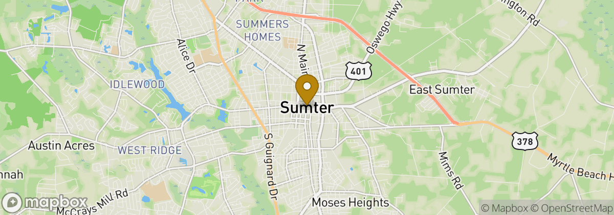Map location: Sumter