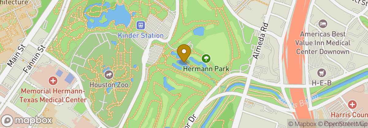 Map location: Hermann Park Golf Course