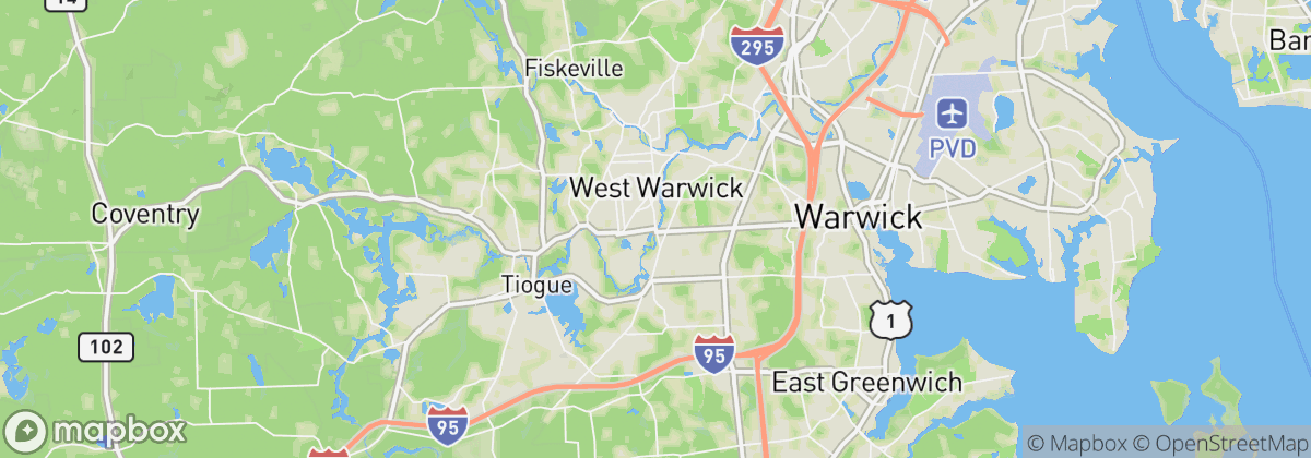 Map: West Warwick, RI