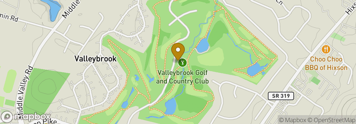 Map location: Valleybrook Golf and Country Club