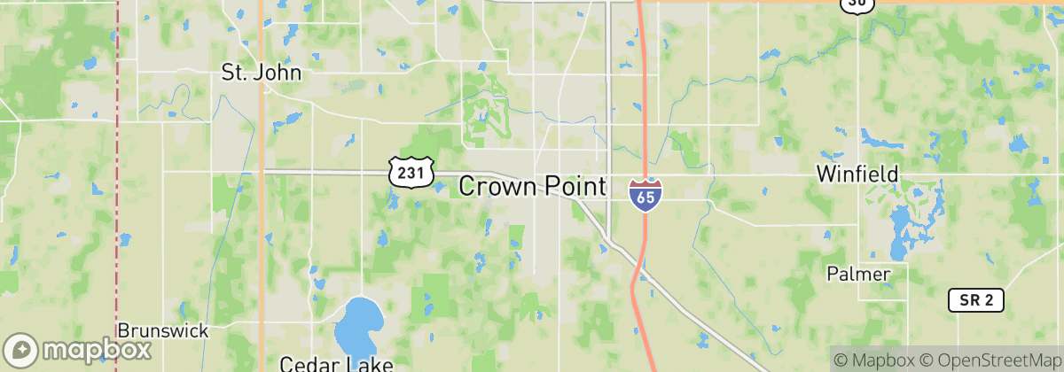 Map: Crown Point, IN