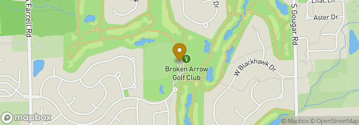 Map location: Broken Arrow Golf Club