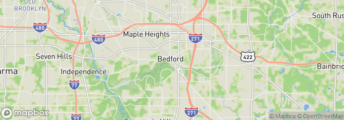 Map: Bedford, OH