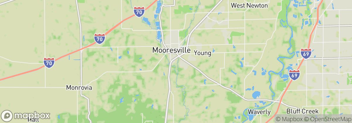 Map: Mooresville, IN