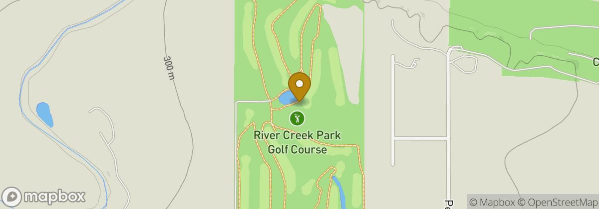 Map location: River Creek Park Golf Course