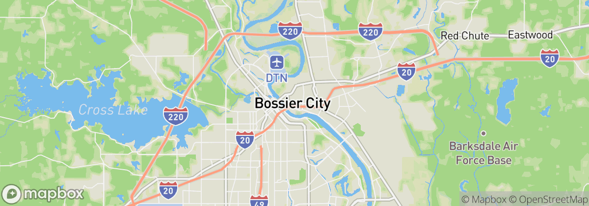 Map: Bossier City, LA