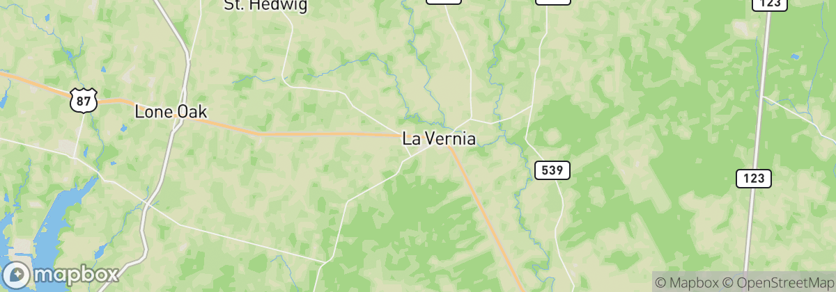 Map: La Vernia, TX