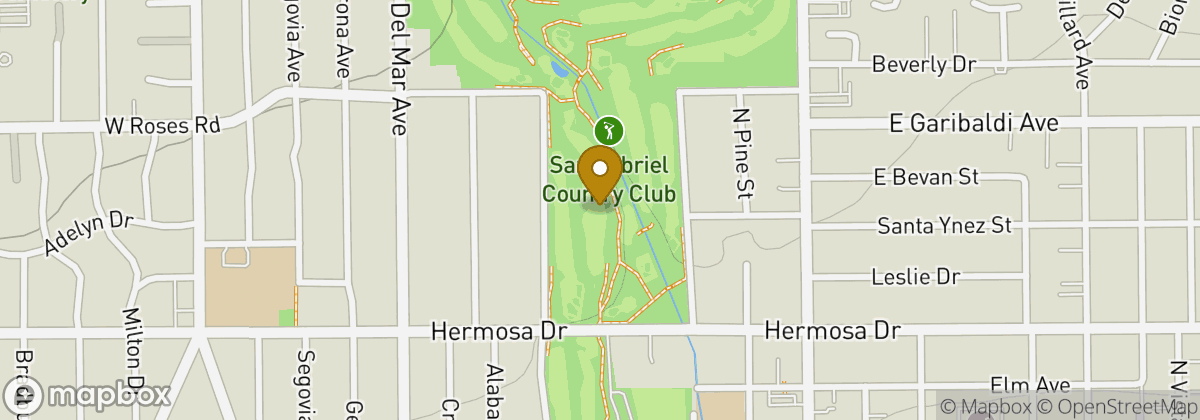 Map location: San Gabriel Country Club