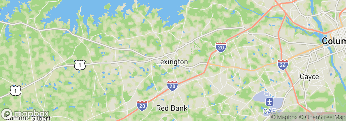 Map: Lexington, SC