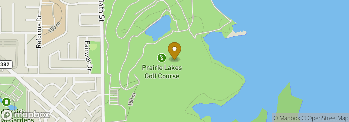 Map location: Prairie Lakes Golf Course