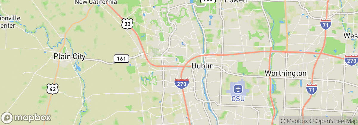 Map: Dublin, OH