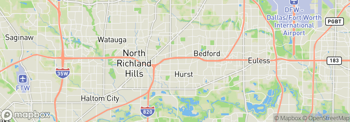 Map: Hurst, TX