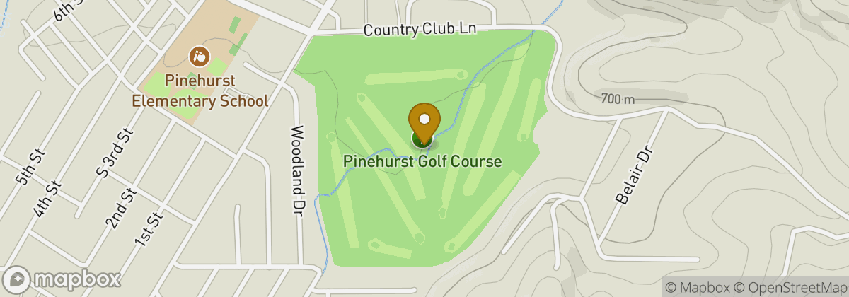 Map location: Pinehurst Golf Course