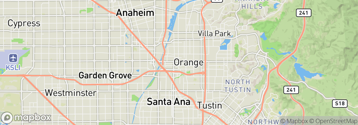 Map: Orange, CA