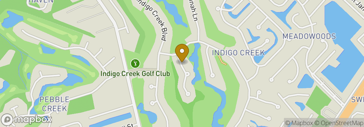 Map location: Indigo Creek Golf Club