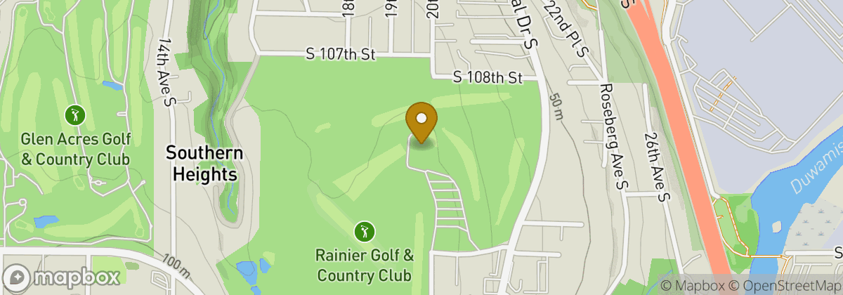 Map location: Rainier Golf and Country Club