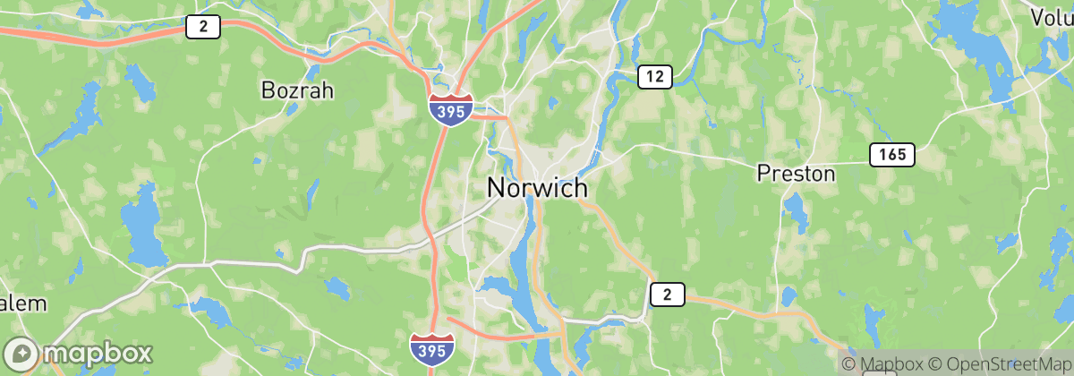 Map: Norwich, CT