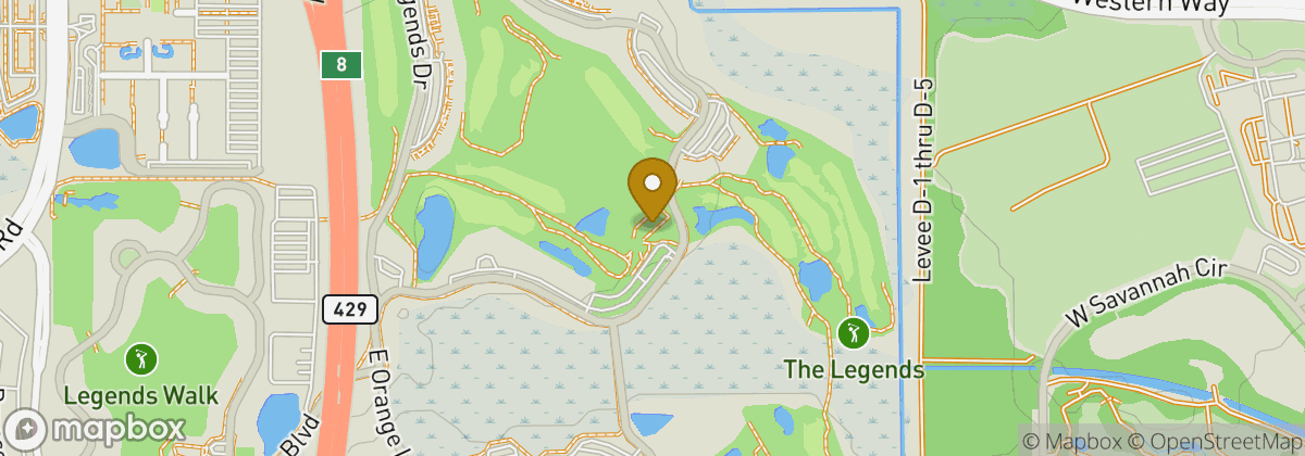 Map location: The Legends at Orange Lake Resort Golf Course