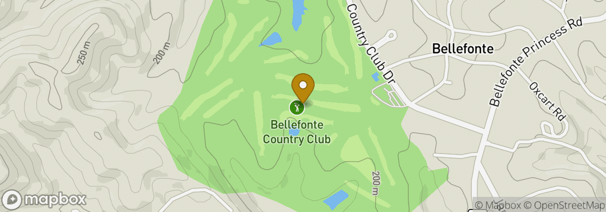 Map location: Bellefonte Country Club