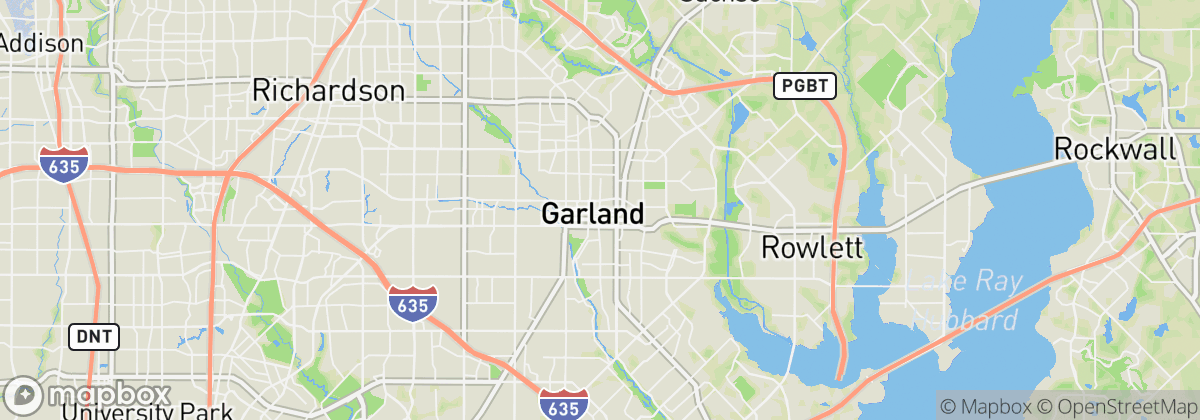 Map: Garland, TX