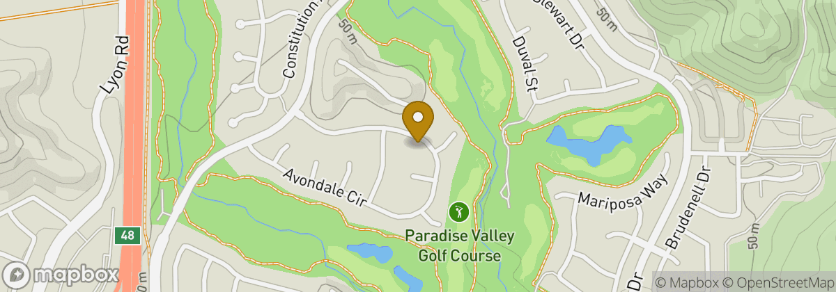 Map location: Paradise Valley Golf Course