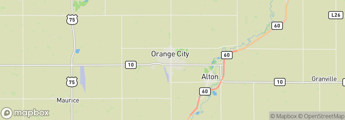 Map: Orange City, IA