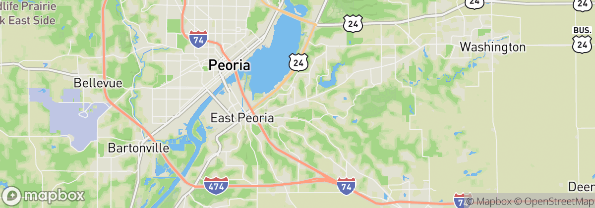 Map: East Peoria, IL